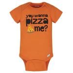 Onesies Brand Baby Boys' 8-Pack Short Sleeve Mix & Match Bodysuits, Grey Hungry, 6-9 Months by 