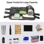 Double Sided Walker Bag, Walker Organizer Pouch Tote for Rollator and Folding Walker (Black) from Uncle Yang