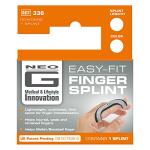 Neo G Finger Splint, Easy-Fit - Support for Trigger Finger, Mallet Finger, Baseball Finger, Strain, Sprains, Broken Fingers, Basketball - Patented Design - Class 1 Medical Device - Large - Grey - 6.5cm/2.6in by Neo G