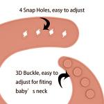 Silicone Bibs For Babies & Toddle 3PCs/Set Soft Waterproof Bibs For Girl,Adjustable Feeding Bib by 