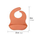 Silicone Bibs For Babies & Toddle 3PCs/Set Soft Waterproof Bibs For Girl,Adjustable Feeding Bib by 
