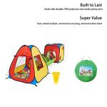UTEX 3 in 1 Pop Up Play Tent with Tunnel, Ball Pit for Kids, Boys, Girls, Babies and Toddlers, Indoor/Outdoor Playhouse by UTEX