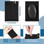 4 Pairs Compression Arch Support Sleeves with Gel Pad Inside Metatarsal Compression Arch Support Brace Cushioned Gel Foot Sleeves for Women Men Flat Foot Pain Relief (Black) by Nuanchu