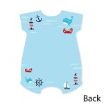 Big Dot of Happiness Ahoy Itâs a Boy - Shaped Thank You Cards - Nautical Baby Shower Thank You Note Cards with Envelopes - Set of 12 from Big Dot of Happiness, LLC