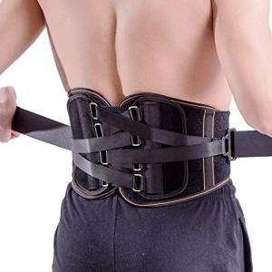 King of Kings Lower Back Brace Pain Relief with Pulley System - Lumbar Support Belt for Women and Men - Adjustable Waist Straps for Sciatica, Spinal Stenosis, Scoliosis or Herniated Disc - Large from KOKSPORT