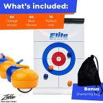 Elite Sportz Equipment Curling Game - Tabletop Games for Adults, Kids & Families - 4 Ft x 1 Ft Mat for Indoor Fun w/ Bonus Travel Bag - Ages 6 & Up from Elite Sportz Equipment