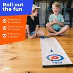 Elite Sportz Equipment Curling Game - Tabletop Games for Adults, Kids & Families - 4 Ft x 1 Ft Mat for Indoor Fun w/ Bonus Travel Bag - Ages 6 & Up from Elite Sportz Equipment