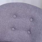 Single Linen Fabric Kids Armchair, Toddler Sofa and Couch with Wooden Legs, Ideal Children Seat for Children Gift (Gray) by KOPOO