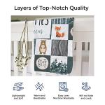 MDPrints Woodland Personalized Baby Blankets - Custom Baby Blanket with Name for Boys - Soft Plush Fleece (Woodland 214b) by MDPrints Global