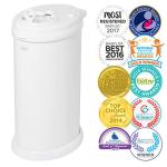 Ubbi Steel Odor Locking, No Special Bag Required Money Saving, Awards-Winning, Modern Design, Registry Must-Have Diaper Pail, White from Ubbi