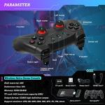 Wireless Retro Game Console, Equipped with 64G TF Card Plug and Play, Nostalgia Game Stick 4K 20000+ Games Built-in, 9 Classic Emulators, with Dual 2.4G Wireless Controllers, Black by RetroStick