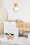 Ubbi Steel Odor Locking, No Special Bag Required Money Saving, Awards-Winning, Modern Design, Registry Must-Have Diaper Pail, White from Ubbi