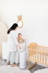 Ubbi Steel Odor Locking, No Special Bag Required Money Saving, Awards-Winning, Modern Design, Registry Must-Have Diaper Pail, White from Ubbi