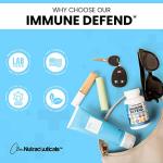 Immune Defense Support Supplement 8 in 1 w/ Zinc 50mg Quercetin, VIT C 1000mg, Vitamin D3 5000 IU, Elderberry, Turmeric Curcumin, Ginger, Echinacea - Immunity System Booster Adults Vegan - 60Ct (USA) by Clean Nutraceuticals