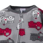 Gerber Baby Boys 2-Pack Blanket Sleeper, Gray/Red Fire Truck, 18 Months from GERLO