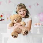 17'' Teddy Bear Stuffed Animal, Large Brown Bear Plush Toy, Gift for Kids Girls Boys Babies by LotFancy