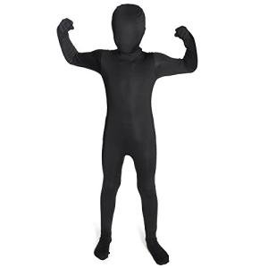 Morphsuits Black Kids Bodysuit Costume Invisible Skin Suit Halloween Costumes for Boys Large from Morphsuits