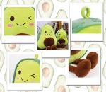 16.5 Inch Snuggly Stuffed Avocado Fruit Soft Plush Toy Hugging Pillow Gifts for Kids, Girl, Boy, and Friends Christmas from Bunbunbunny