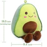 16.5 Inch Snuggly Stuffed Avocado Fruit Soft Plush Toy Hugging Pillow Gifts for Kids, Girl, Boy, and Friends Christmas from Bunbunbunny