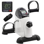 Hausse Portable Exercise Pedal Bike for Legs and Arms, Mini Exercise Peddler with LCD Display, White from Hausse