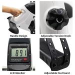 Hausse Portable Exercise Pedal Bike for Legs and Arms, Mini Exercise Peddler with LCD Display, White from Hausse