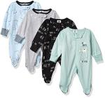 Gerber Baby Boys' 4 Pack Sleep 'N Play Footie, Bear, 0-3 Months by Gerber