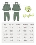 Infant Baby Girl Clothes Top Pants Outfits Set Ruffle Baby Girl Stuff Baby Girls' Clothing Cute Baby Clothes Girl Gifts Green 6 to 12 Months Baby Girl Clothes by 