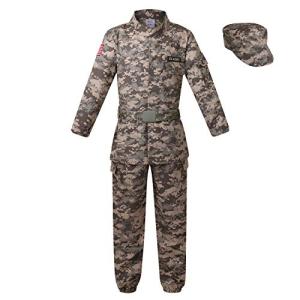 Deluxe Kid's Camo Combat Soldier Costume (8-10 Years) by yolsun