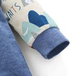 YIJIUJIU Toddler 3 Piece Outfits Baby Boys Clothes Mountains Adventure Tops +Pants Set With Hat ,Blue, 6-12 Months by 