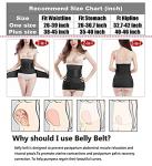 2 in 1 Postpartum Belly Band - Recovery Belly/Pelvis Belt Black Support Postpartum Belly Band,Black One Size by ChongErfei
