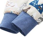 YIJIUJIU Toddler 3 Piece Outfits Baby Boys Clothes Mountains Adventure Tops +Pants Set With Hat ,Blue, 6-12 Months by 