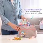 Grabease Baby and Toddler Self-Feeding Utensils â Spoon and Fork Set for Baby-Led Weaning â Made of Non-Toxic Plastic â Featuring Protective Barriers to Prevent Choking and Gagging by Elli&Nooli