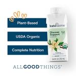 KATE FARMS Organic Vegan Plant Based 1.2 Glucose Support Shake, Vanilla, 16g of Protein, 27 Vitamins and Minerals, Diabetic Nutrition Meal Replacement Drink, Gluten Free and Non-GMO 8.45 Fl oz (Pack of 12) from Kate Farms, Inc.