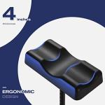 OasisSpace Bariatric Knee Walker -Heavy Duty Knee Scooter with 12 inch Pneumatic for 500LB by OassiSpace