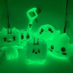 VARWANEO Luminous Cartoon Plush Doll, Foxy and Boxy Plush, a Christmas Plush Toy Gift That Glows in The Dark (Ghosty) from VARWANEO