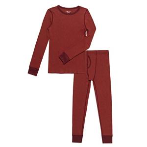 Fruit of the Loom boys Premium Thermal Waffle Underwear Base Layer Set, Maroon/Red, 12-Oct US from Fruit of the Loom