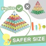 Boys Girls Toys Age 4-5,Little Boy Girl Toys Magnetic Blocks Sticks Tiles Construction Building, Learning Education Stem Preschool Toddler Kids Toys for 3+ Year Old, Montessori Toys for Toddlers Gifts by BigShu