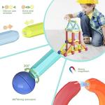 Boys Girls Toys Age 4-5,Little Boy Girl Toys Magnetic Blocks Sticks Tiles Construction Building, Learning Education Stem Preschool Toddler Kids Toys for 3+ Year Old, Montessori Toys for Toddlers Gifts by BigShu