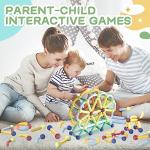 Boys Girls Toys Age 4-5,Little Boy Girl Toys Magnetic Blocks Sticks Tiles Construction Building, Learning Education Stem Preschool Toddler Kids Toys for 3+ Year Old, Montessori Toys for Toddlers Gifts by BigShu