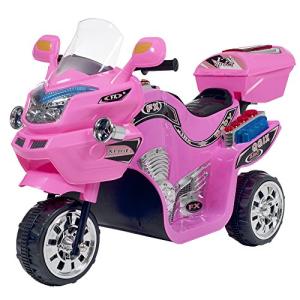 Ride on Toy, 3 Wheel Motorcycle Trike for Kids by Rockin' Rollers â Battery Powered Ride on Toys for Boys and Girls, 3 - 6 Year Old - Pink FX from Trademark Global