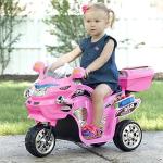 Ride on Toy, 3 Wheel Motorcycle Trike for Kids by Rockin' Rollers â Battery Powered Ride on Toys for Boys and Girls, 3 - 6 Year Old - Pink FX from Trademark Global