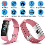 ENGERWALL Fitness Tracker with Step Counter /Calories /Stopwatch,Activity Tracker with Heart Rate Monitor,IP68,Health Tracker with Sleep Tracker/Blood Oxygen,Smartwatch,Pedometer Watch for Women Girl by ENGERWALL