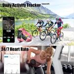 ENGERWALL Fitness Tracker with Step Counter /Calories /Stopwatch,Activity Tracker with Heart Rate Monitor,IP68,Health Tracker with Sleep Tracker/Blood Oxygen,Smartwatch,Pedometer Watch for Women Girl by ENGERWALL