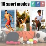 ENGERWALL Fitness Tracker with Step Counter /Calories /Stopwatch,Activity Tracker with Heart Rate Monitor,IP68,Health Tracker with Sleep Tracker/Blood Oxygen,Smartwatch,Pedometer Watch for Women Girl by ENGERWALL