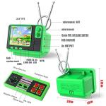 Retro Video Games Console for Kids Adults Built-in 308 Classic Electronic Game 3.0'' Screen Mini TV Games Console Support TV Output and USB Charging Birthday Xmas Gift for Boys Girl 4-12 (Green) by WELLSTÂ·G