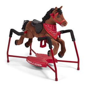Radio Flyer Chestnut Plush Interactive Riding Horse Kids Ride On Toy, Toddler Ride On Toy For Ages 2-6 Years from Radio Flyer