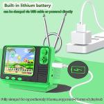 Retro Video Games Console for Kids Adults Built-in 308 Classic Electronic Game 3.0'' Screen Mini TV Games Console Support TV Output and USB Charging Birthday Xmas Gift for Boys Girl 4-12 (Green) by WELLSTÂ·G