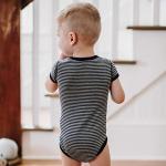 Burt's Bees Baby baby boys Bodysuits, 5-pack Short & Long Sleeve One-pieces, 100% Organic Cotton infant and toddler rompers, Blueberry Prints, 3-6 Months US from Burt's Bees Children's Apparel