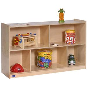 Angeles Value Line Mobile 2-Shelf Storage Unit, 30"H Birch, ANG9149, Classroom or Daycare Furniture, Kids Room Organizer and Bedroom Book Shelves from Children's Factory