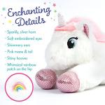 BenBen Unicorn Stuffed Animal 7", Small White Unicorn Plush, Cute Lying Unicorn Toy Gifts for Girls, Kids from BenBen